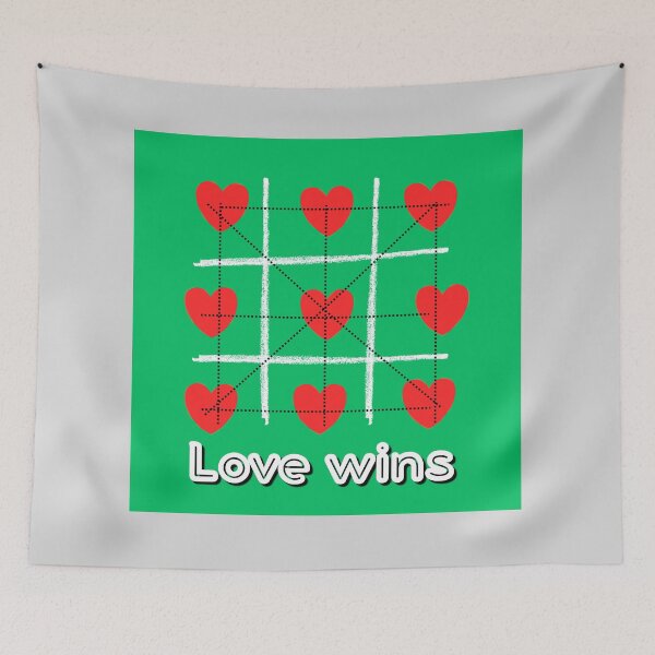 Item preview,  Tic-tac-toe of hearts. LGBT Colors designed and sold by studio468.