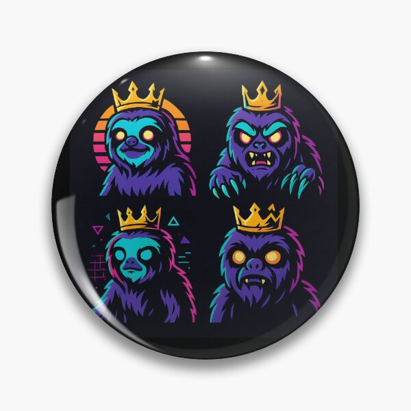 Item preview, Creepy Core Sloth King Lazy Monster Jungle Animal designed and sold by SpokeBender.