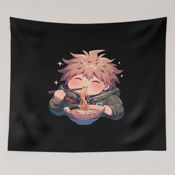 Item preview, Makoto Naegi Danganronpa Anime Kawaii Ramen Cozy Happy Chibi Warm Flavor designed and sold by Raslbazola.