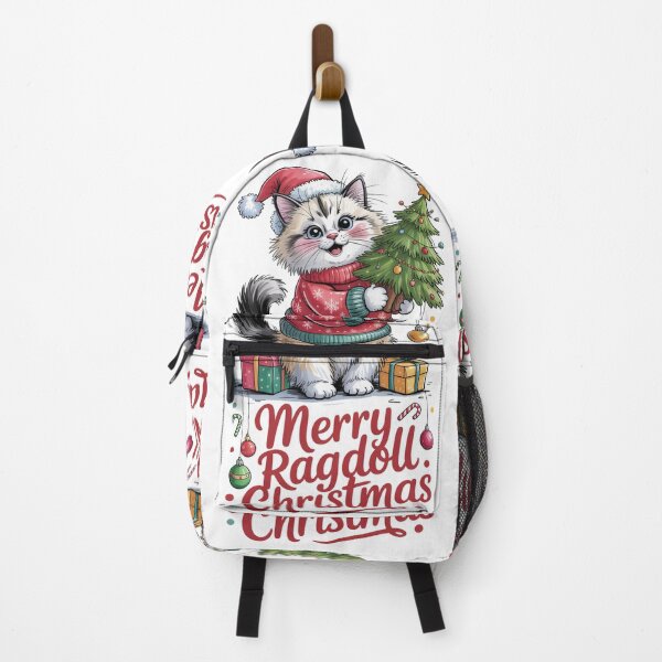 Item preview, Ragdoll cat merry Christmas Santa rich designed and sold by kaka8888.