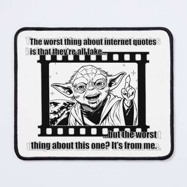 Item preview, Wise Space Master — Funny Fake Internet Quote Parody designed and sold by ArhiStrategOne.