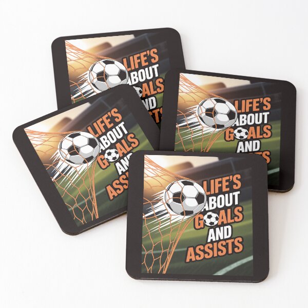 Item preview, Life Is About Goals Assists Soccer Player designed and sold by RopboxRone.