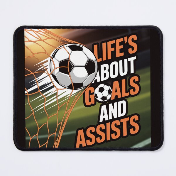 Item preview, Life Is About Goals Assists Soccer Player designed and sold by RopboxRone.