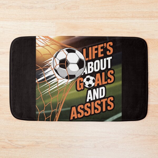 Item preview, Life Is About Goals Assists Soccer Player designed and sold by RopboxRone.