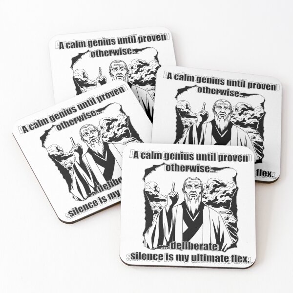 Item preview, Calm Genius — Manga Quote About Silence designed and sold by ArhiStrategOne.