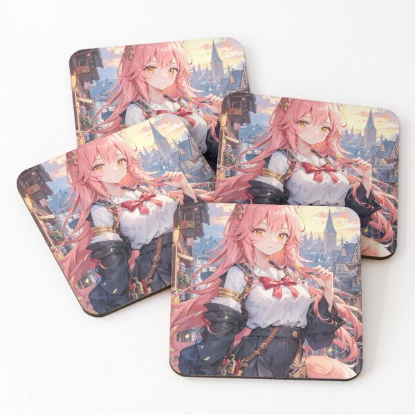 Item preview, Caster No Tamamo No Mae School Uniform City Sunset Fox Spirit Girl designed and sold by Raslbazola.