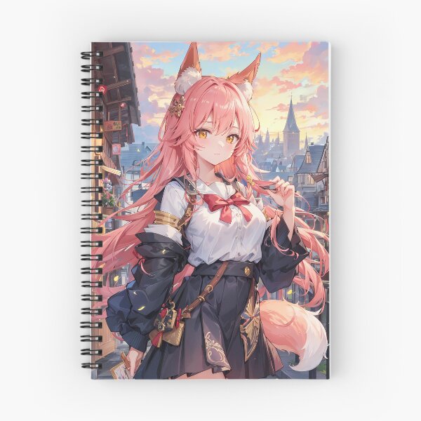 Item preview, Caster No Tamamo No Mae School Uniform City Sunset Fox Spirit Girl designed and sold by Raslbazola.