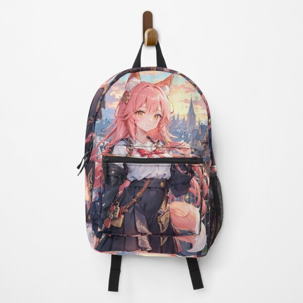 Item preview, Caster No Tamamo No Mae School Uniform City Sunset Fox Spirit Girl designed and sold by Raslbazola.