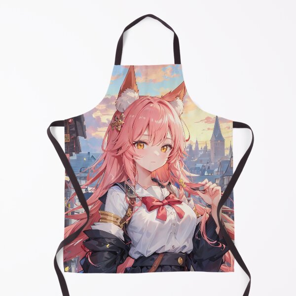 Item preview, Caster No Tamamo No Mae School Uniform City Sunset Fox Spirit Girl designed and sold by Raslbazola.