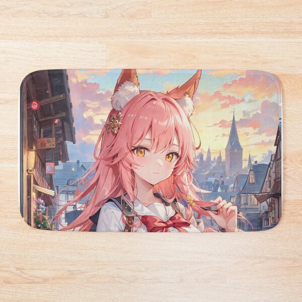Item preview, Caster No Tamamo No Mae School Uniform City Sunset Fox Spirit Girl designed and sold by Raslbazola.