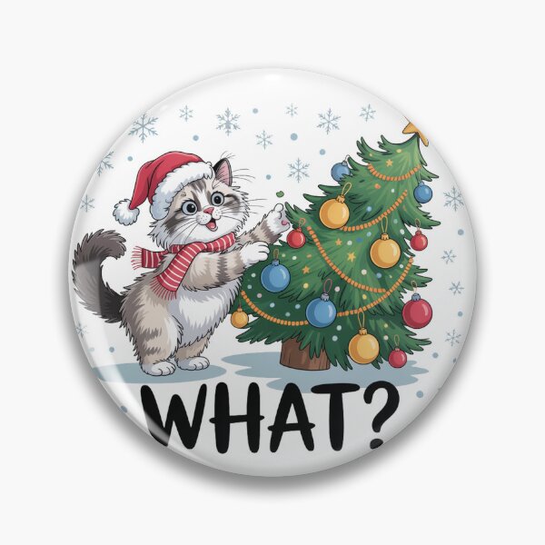 Item preview, Ragdoll cat merry Christmas Santa tree rich designed and sold by kaka8888.