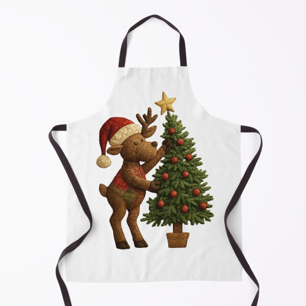 Item preview, Christmas Raindeer And Holiday Festive Tree designed and sold by DivineHaven.