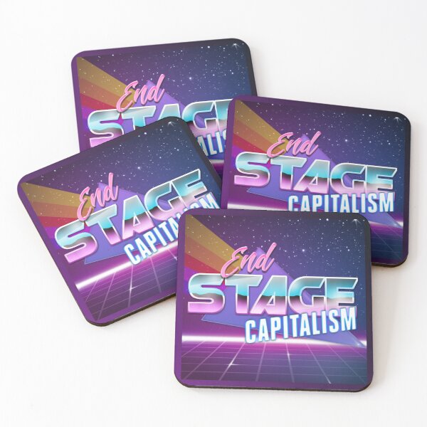 Item preview, End Stage Capitalism Vaporwave Tote Bag designed and sold by Dystopian Design.