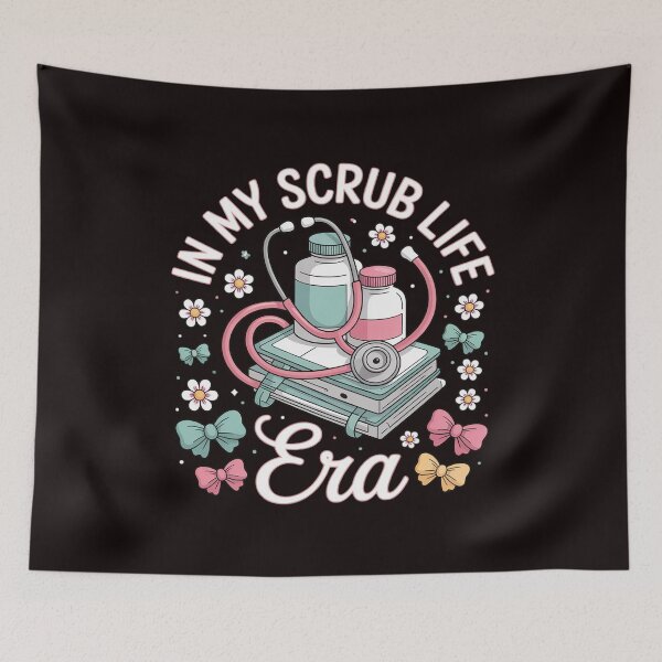 Item preview, In My Scrub Life Era Coquette Bow ER ICU Nurse designed and sold by RopboxRone.
