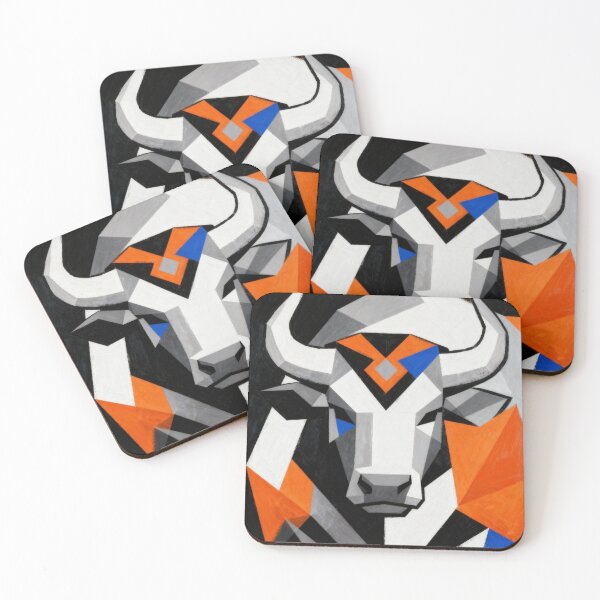 Item preview, Azure Guardian Beast - Abstract Chromatic Phantom #86 designed and sold by Simple Life & KAMOCHI.