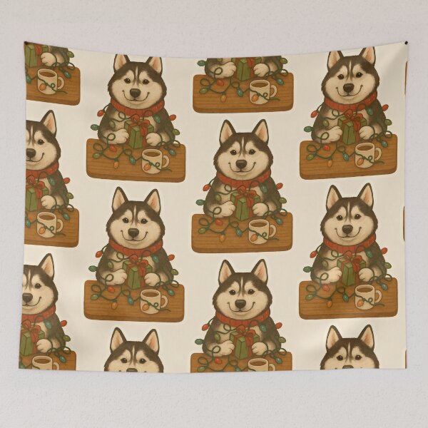 Item preview, Husky Christmas Lights designed and sold by Tiny Joy World.