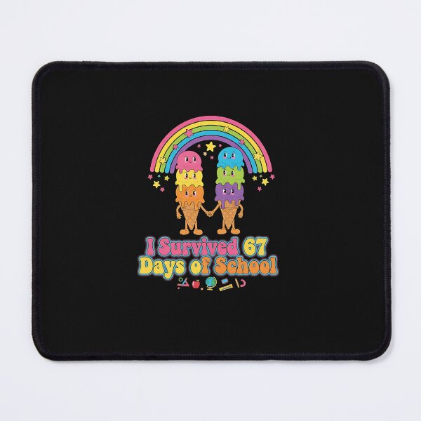 Item preview, I Survived 67 Days Of School Funny Six Seven Meme Ice Cream designed and sold by MOHITSALVI.