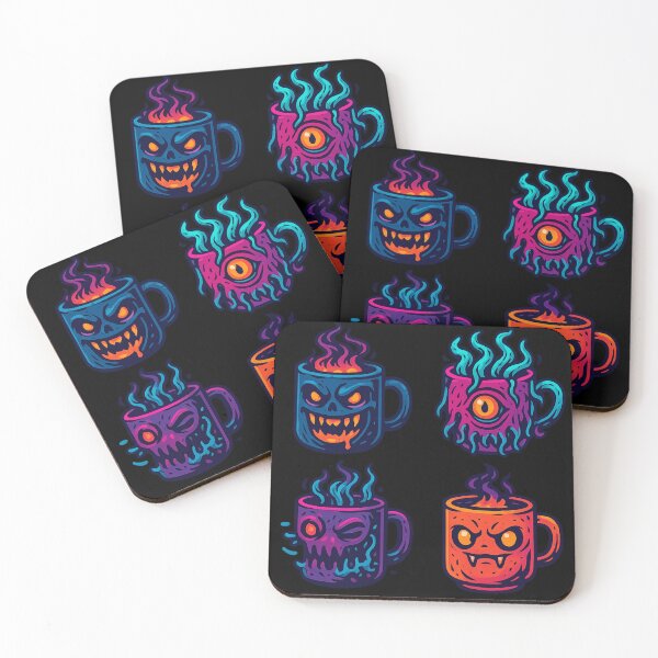 Item preview, Creepy Core Hardcore Monster Coffee Addict designed and sold by SpokeBender.