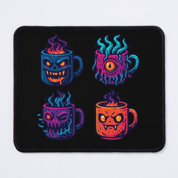 Item preview, Creepy Core Hardcore Monster Coffee Addict designed and sold by SpokeBender.