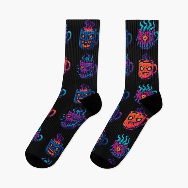 Item preview, Creepy Core Hardcore Monster Coffee Addict designed and sold by SpokeBender.