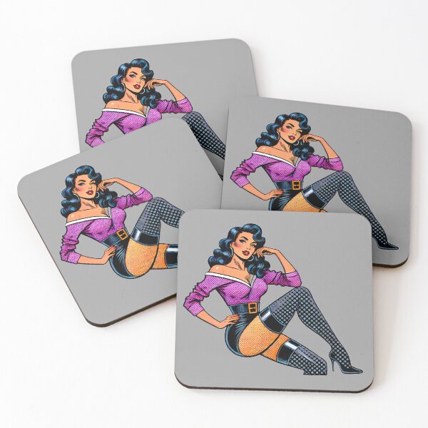 Item preview, Lichtenstein-Inspired Pop Art Print designed and sold by PinUpPizzazz.