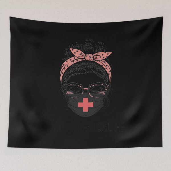 Item preview, Hospice Nurse Life Messy Bun RN Registered Nursing designed and sold by Silicula.