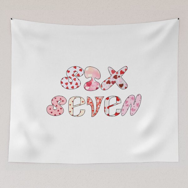 Item preview, Six Seven Hearts Funny Design. designed and sold by SofikoDesigns.