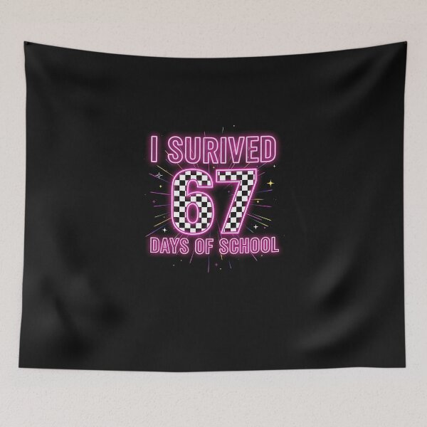 Item preview, I Survived 67 Days Of School Funny Six Seven Teacher Student  designed and sold by MOHITSALVI.