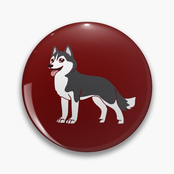Item preview, Black and White Husky Dog Sticker designed and sold by StickersGalores.