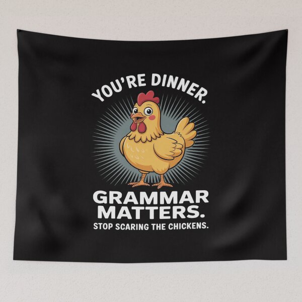 Item preview, Grammar  - Stop Scaring The Chickens designed and sold by Silicula.