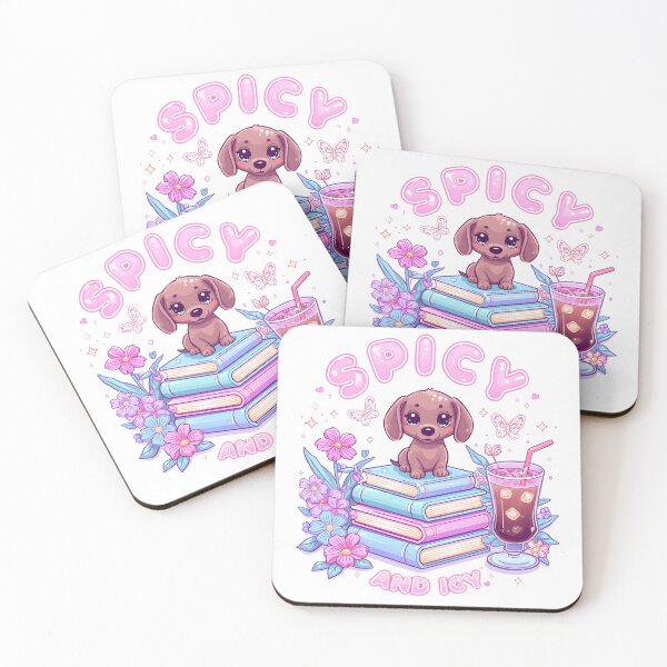 Artikelvorschau, Kawaii Neon Dackel-Kunstwerk | Pastellfarbene, leuchtende Chibi-Dackel-Illustration entworfen und verkauft von TheBeesForYou.