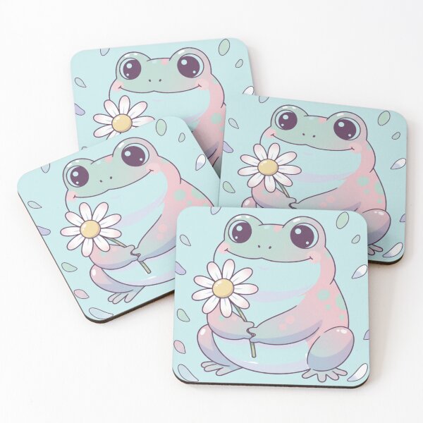 Item preview, Cute Pastel Frog Holding a Daisy designed and sold by ZP-Designs.