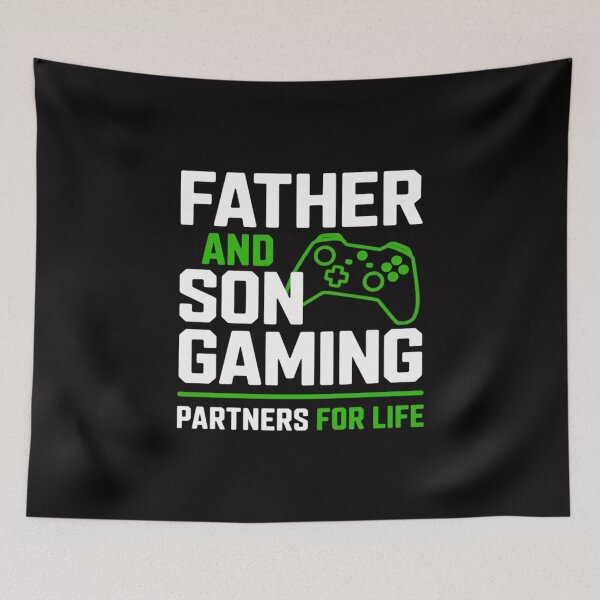Item preview, Father And Son Gaming Partners For Life Video Game Matching designed and sold by Silicula.