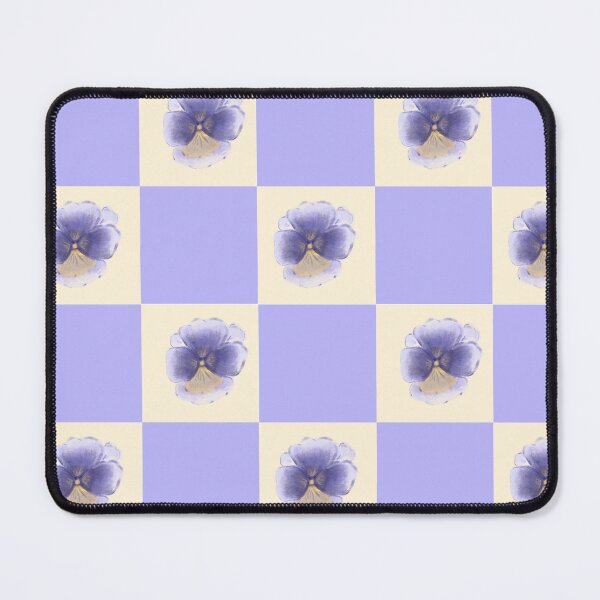 Item preview, Checkered pansy pattern designed and sold by MotleyCrafts.