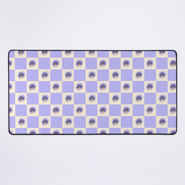 Item preview, Checkered pansy pattern designed and sold by MotleyCrafts.