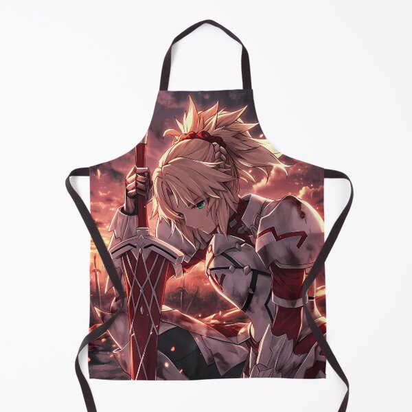 Item preview, Battleworn Mordred Fate Grand Order Red Saber Warrior Anime Girl Waifu Spirit designed and sold by Raslbazola.