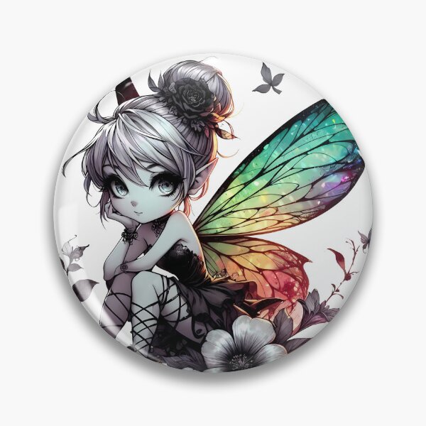 Item preview, Rainbow Stained Glass Fairy Wings Tink designed and sold by AlyssMirinArt-.