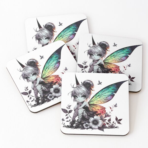 Item preview, Rainbow Stained Glass Fairy Wings Tink designed and sold by AlyssMirinArt-.