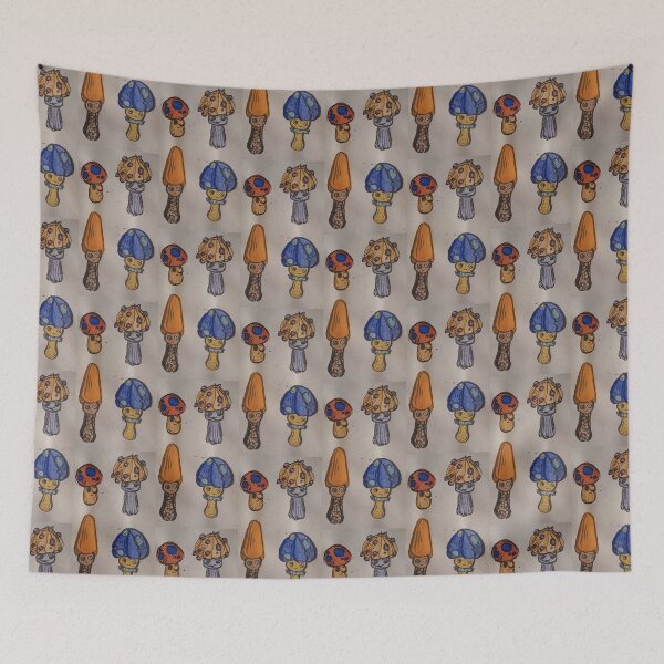 Item preview, 4 cute mushrooms designed and sold by jamminanddrawin.