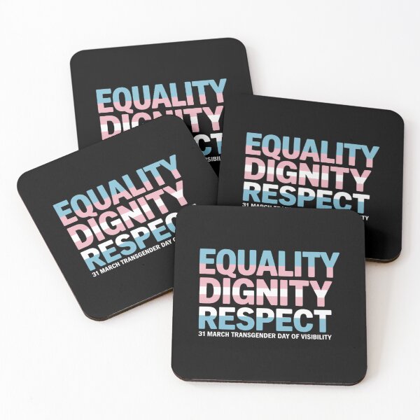 Item preview, Equality Dignity Respect Pride Transgender Day Of Visibility designed and sold by ValerieRodrigue.