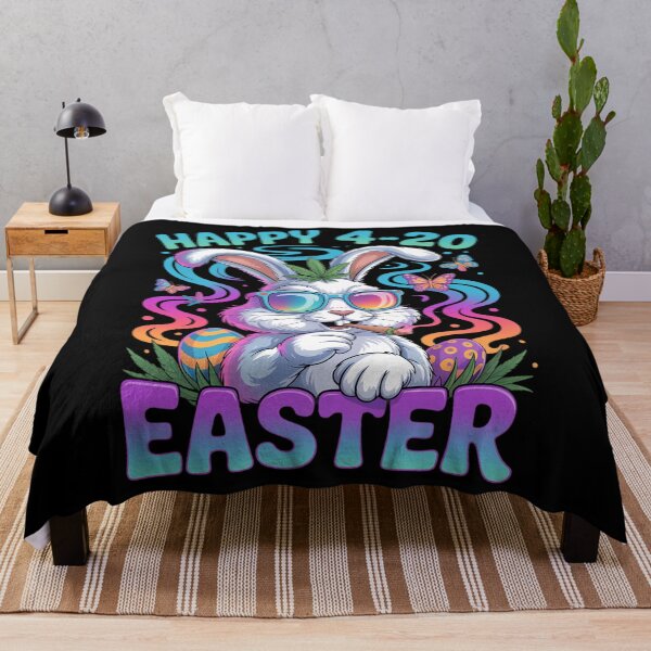 Item preview, Happy 420 Easter Funny Smoking Easter Bunny designed and sold by ValerieRodrigue.