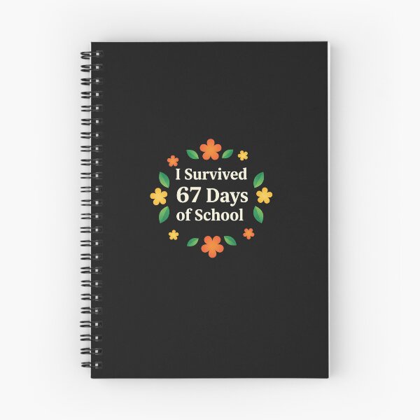 Item preview, I Survived 67 Days Of School Funny Teachers Students Floral  designed and sold by cawtoon.