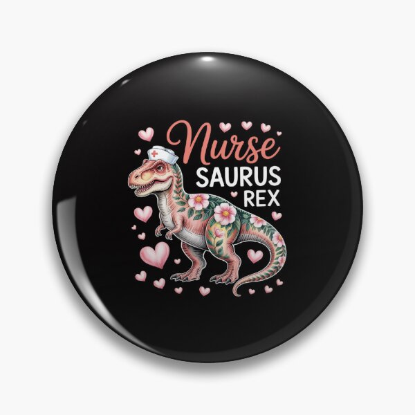 Item preview, Dinosaur Scrub Nurse Life RN Nursing LPN Floral Mother designed and sold by GalaFunny.