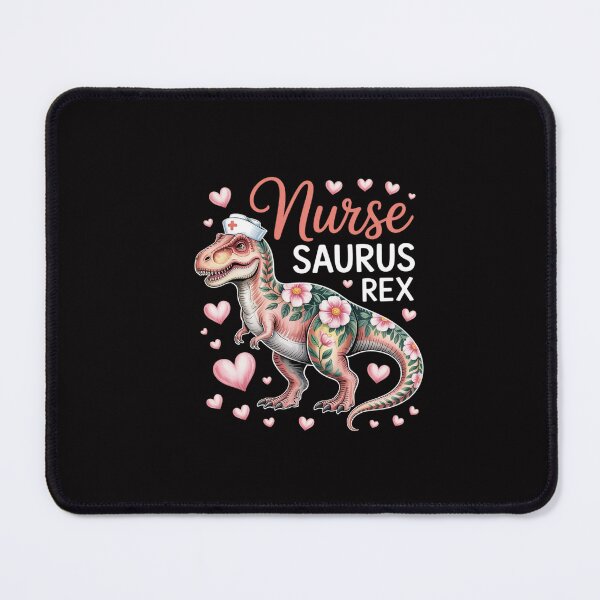 Item preview, Dinosaur Scrub Nurse Life RN Nursing LPN Floral Mother designed and sold by GalaFunny.