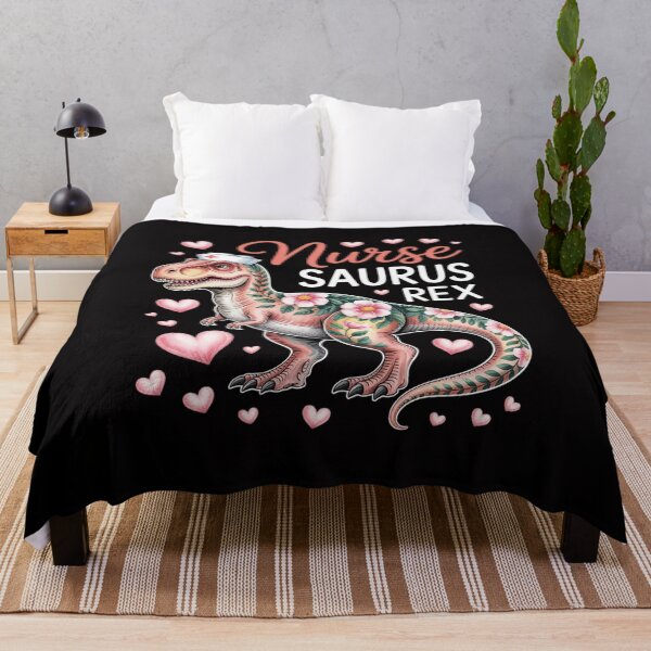 Item preview, Dinosaur Scrub Nurse Life RN Nursing LPN Floral Mother designed and sold by GalaFunny.