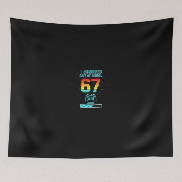 Item preview, I Survived 67 Days Of School Funny Teachers Students Retro designed and sold by cawtoon.