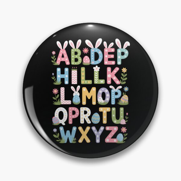 Artikelvorschau, Frohe Ostern Alphabet Abcs Elemeno für Lehrer Schüler entworfen und verkauft von ValerieRodrigue.