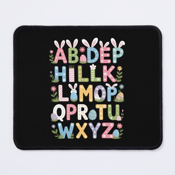 Artikelvorschau, Frohe Ostern Alphabet Abcs Elemeno für Lehrer Schüler entworfen und verkauft von ValerieRodrigue.