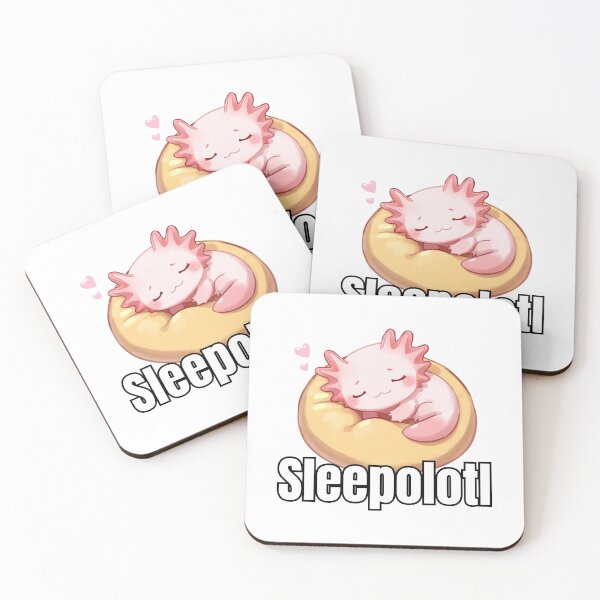 Item preview, Sleepolotl – Cute Sleeping Axolotl Design designed and sold by Pikalot.