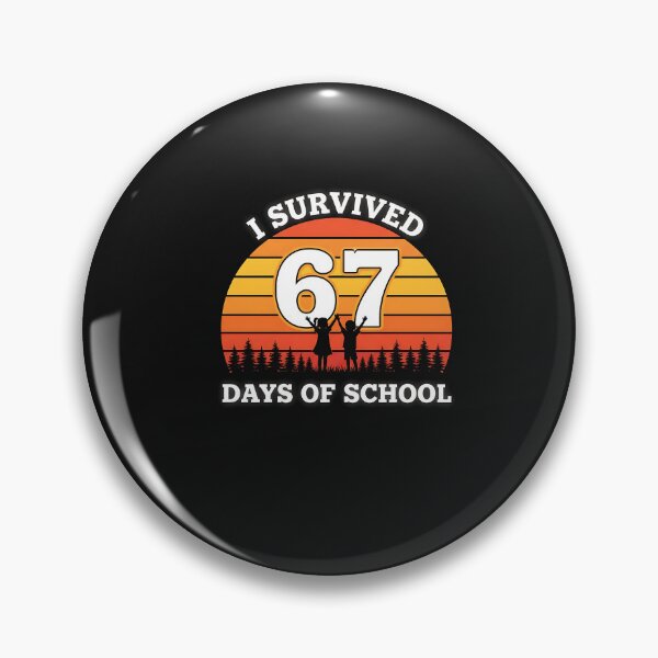 Item preview, I Survived 67 Days Of School Funny Teachers Students Retro designed and sold by cawtoon.